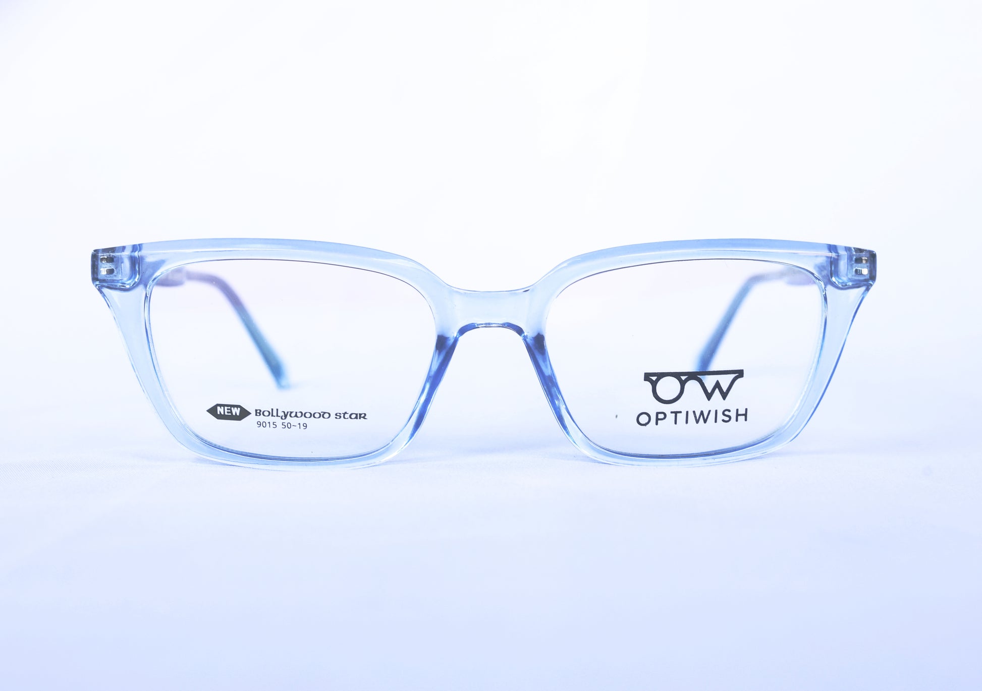 OPTIWISH "Bollywood Star" Cat-Eye Frame (Light Blue Translucent)
