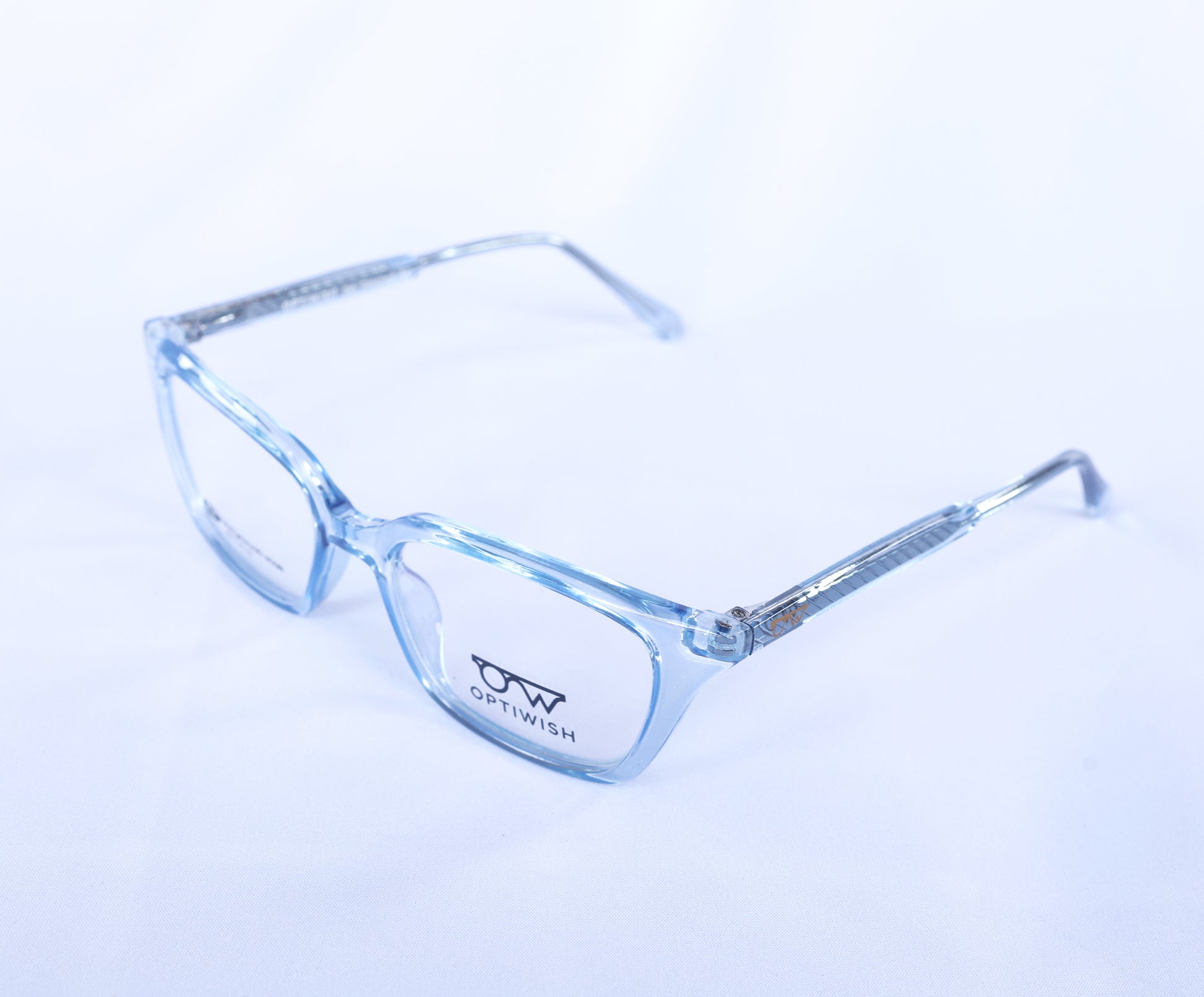 OPTIWISH "Bollywood Star" Cat-Eye Frame (Light Blue Translucent)