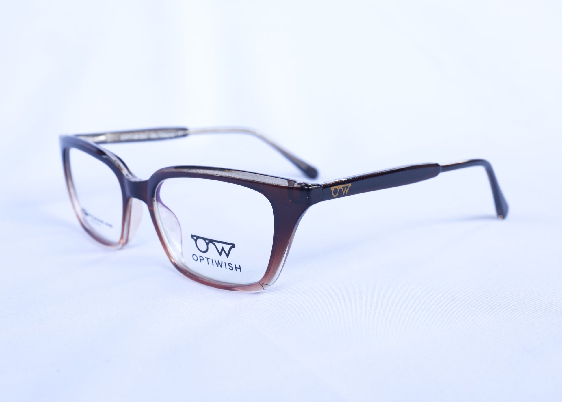 OPTIWISH "Bollywood Star" Cat-Eye Frame (Brown Nude Gradient)