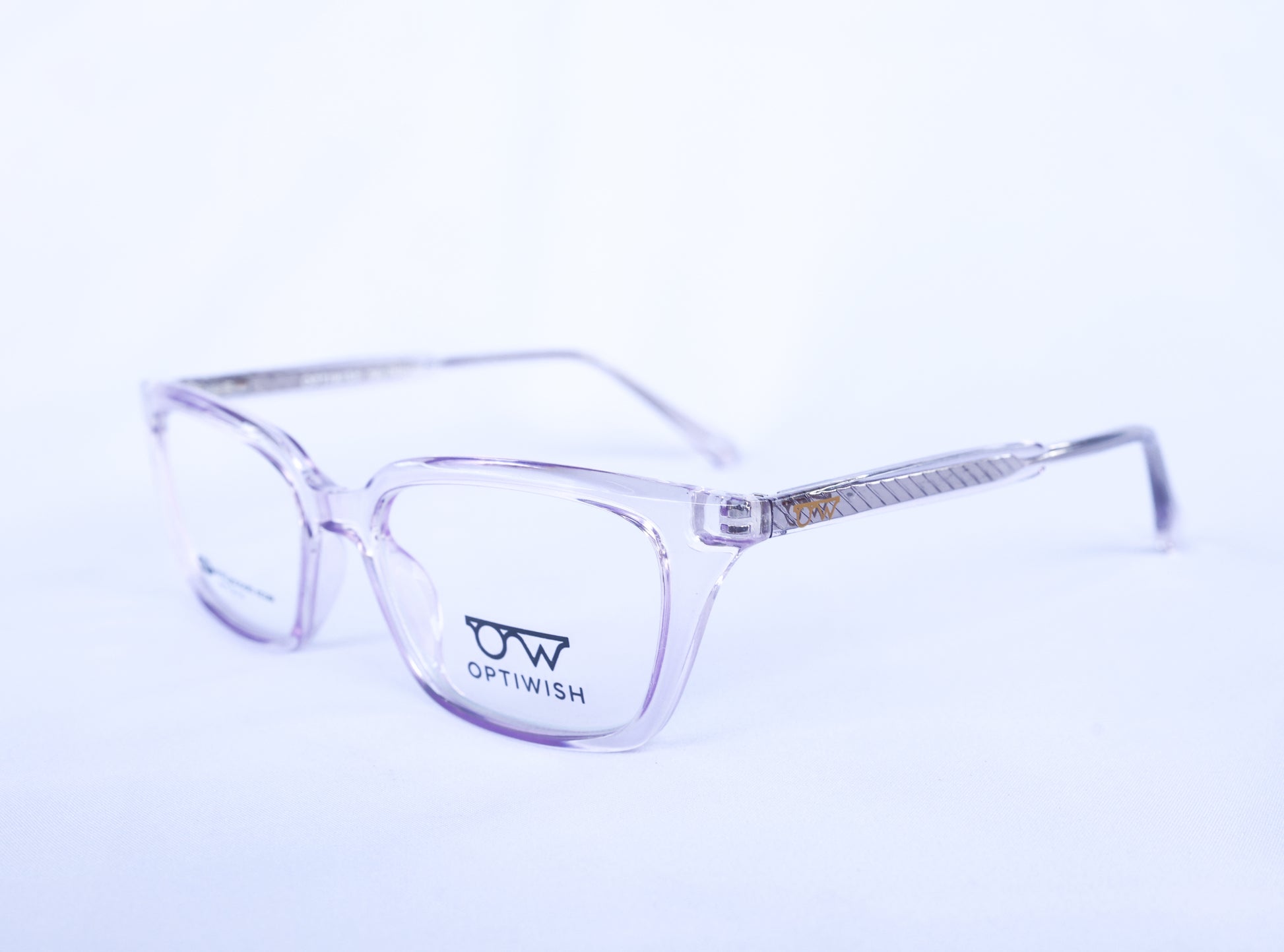 OPTIWISH "Bollywood Star" Cat-Eye Frame (Translucent Soft Lavender)