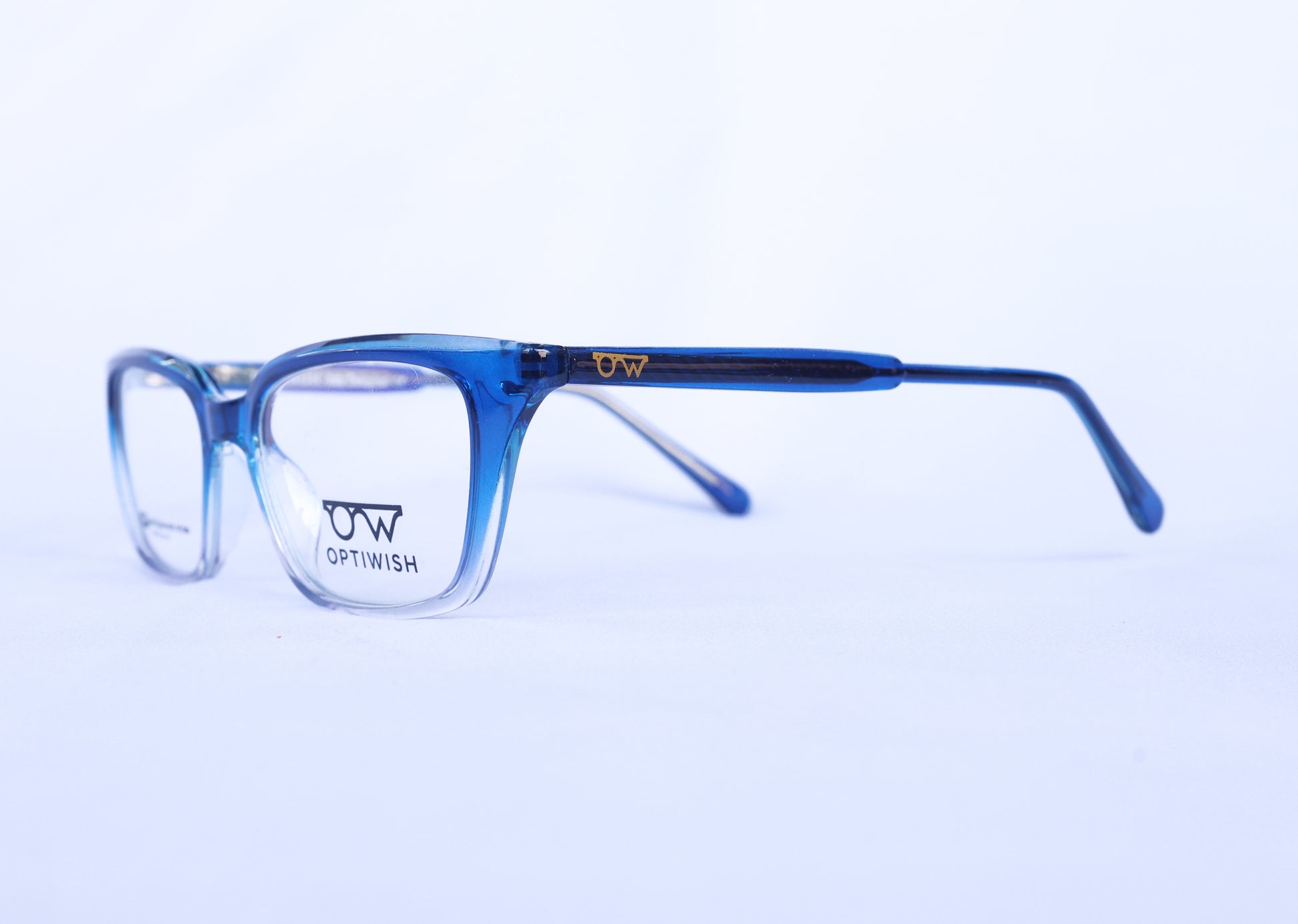 OPTIWISH "Bollywood Star" Cat-Eye Frame (Translucent Royal Blue)