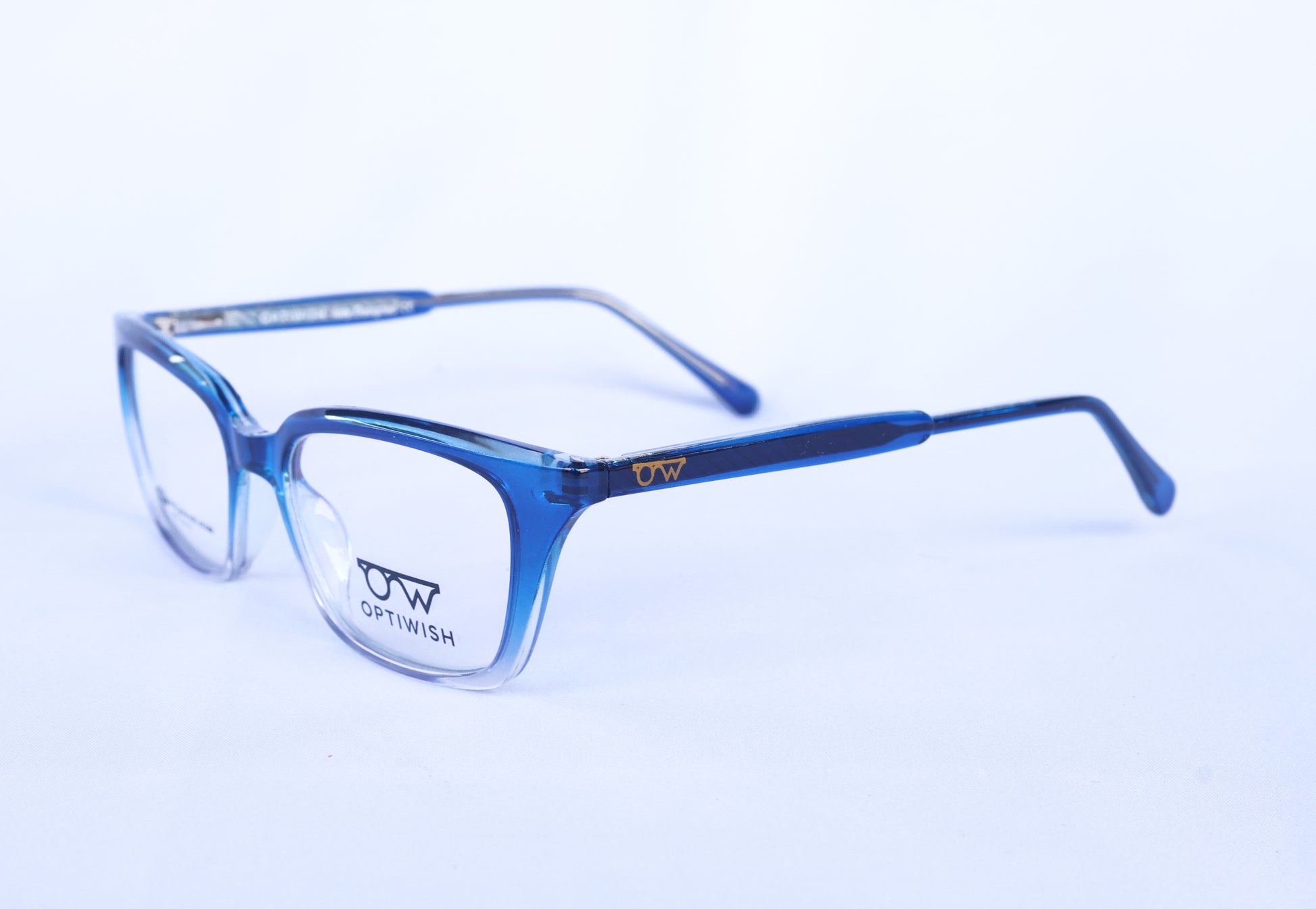 OPTIWISH "Bollywood Star" Cat-Eye Frame (Translucent Royal Blue)