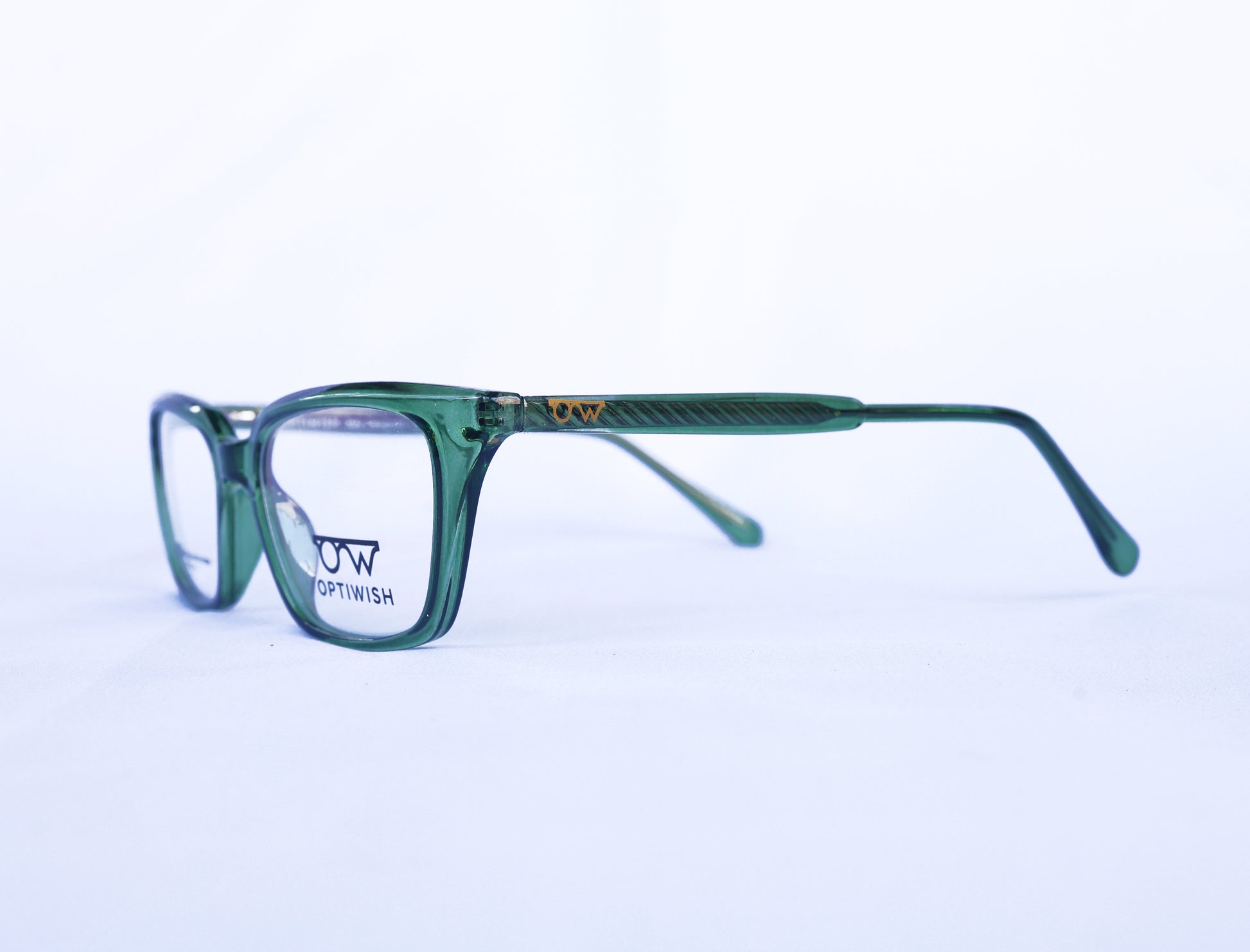 OPTIWISH "Bollywood Star" Cat-Eye Frame (Translucent Deep Green)