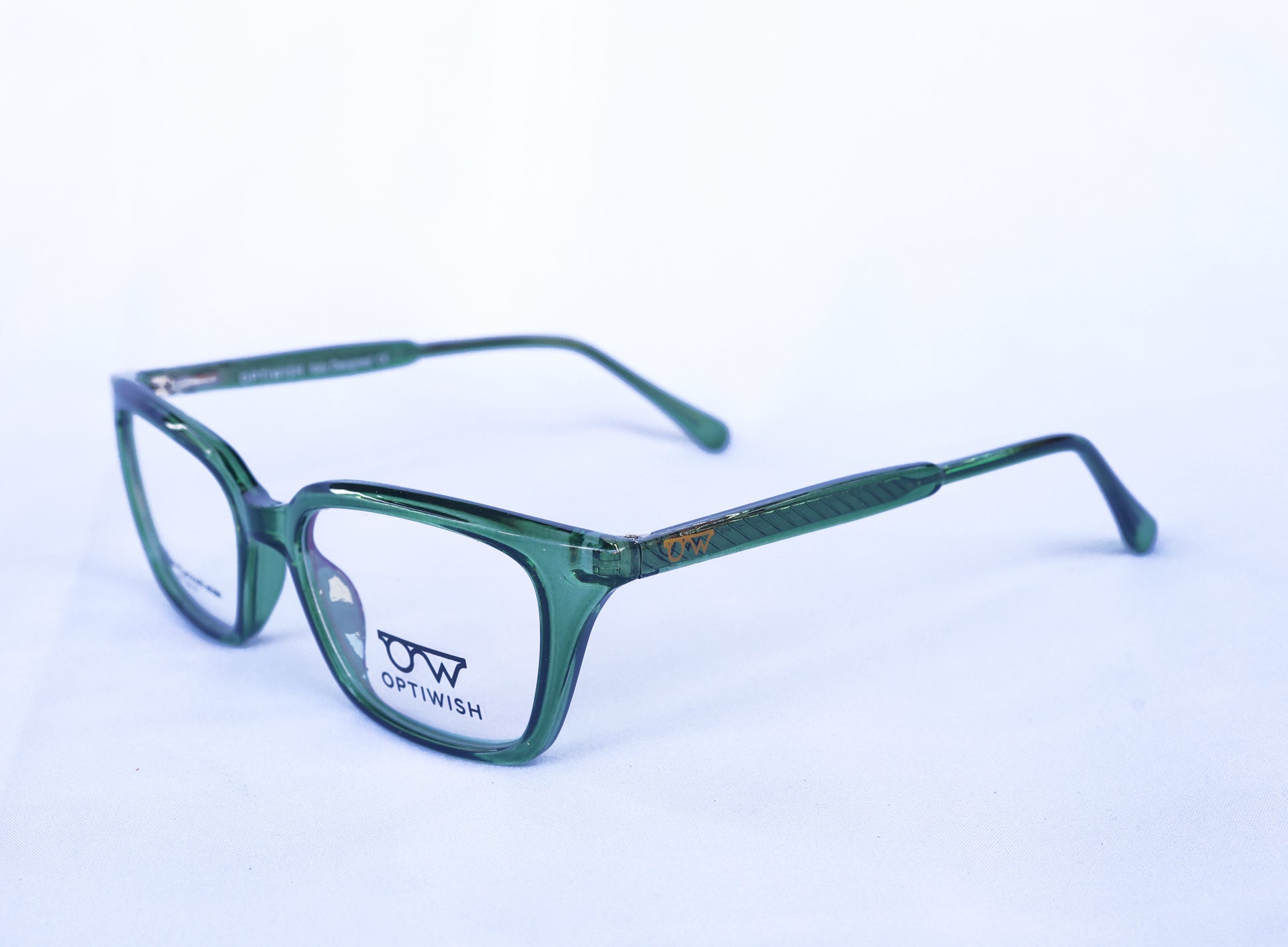 OPTIWISH "Bollywood Star" Cat-Eye Frame (Translucent Deep Green)