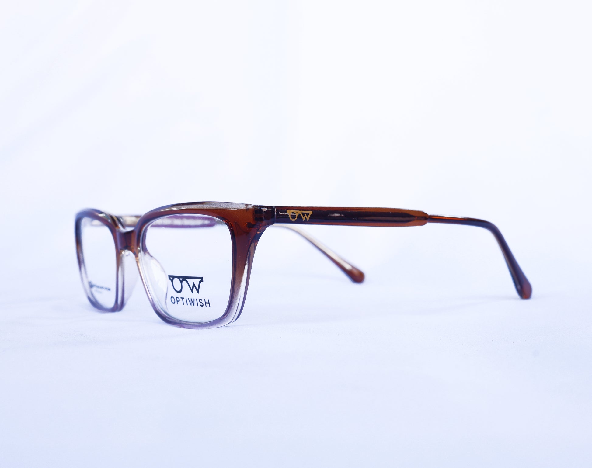 OPTIWISH "Bollywood Star" Cat-Eye Frame (Cognac Brown)