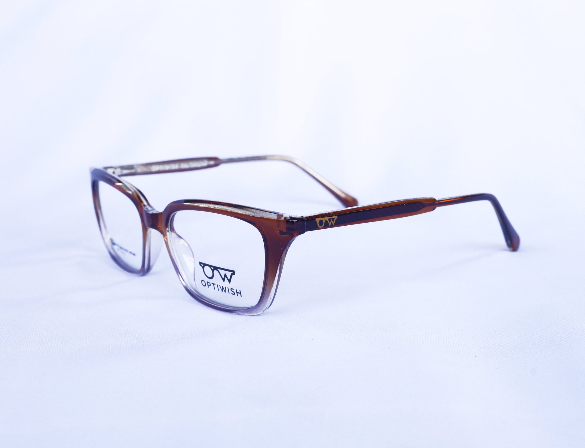 OPTIWISH "Bollywood Star" Cat-Eye Frame (Cognac Brown)