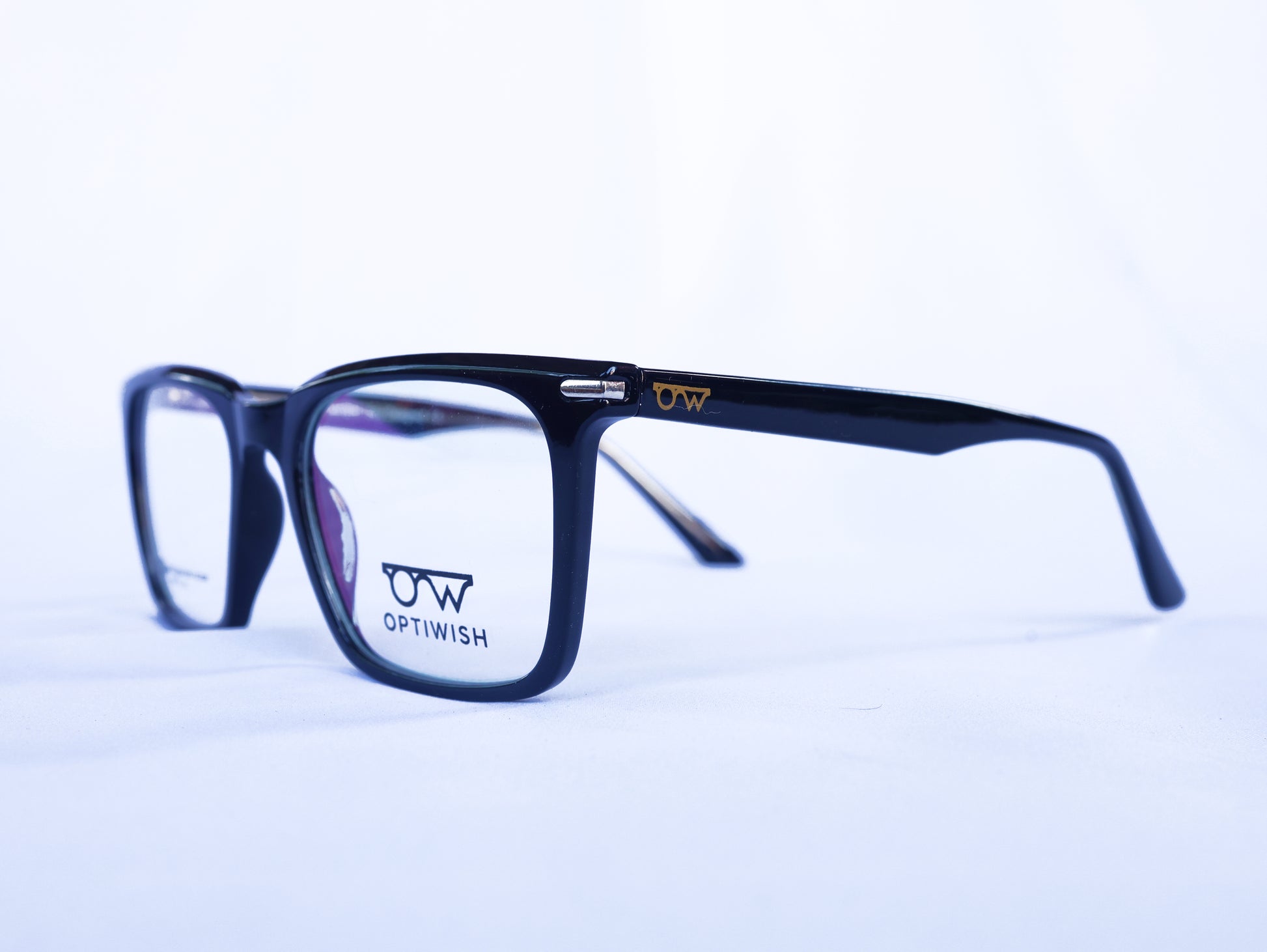 OPTIWISH "Bollywood Star" Rectangular Frame (Black with Teal Green)